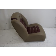 Genuine Triton Boat Chrg Bucket Seat w/ Spg Tan & Maroon
