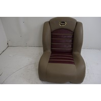 Genuine Triton Boat Chrg Bucket Seat w/ Spg Tan & Maroon