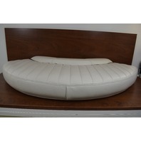 Pontoon Corner Boat Seat Cushion White w/ Black Trim Possibly Triton or Starcraft