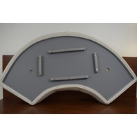 Pontoon Corner Boat Seat Cushion White w/ Black Trim Possibly Triton or Starcraft