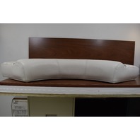 Pontoon Corner Boat Seat Cushion White w/ Black Trim Possibly Triton or Starcraft