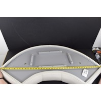 Pontoon Corner Boat Seat Cushion White w/ Black Trim Possibly Triton or Starcraft