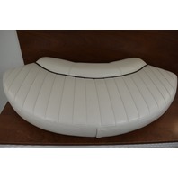 Pontoon Corner Boat Seat Cushion White w/ Black Trim Possibly Triton or Starcraft