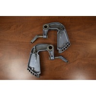 Johnson Evinrude Stern Transom Bracket Set 386497 386498 1976 35 HP