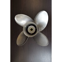 OMC Johnson Evinrude SST Propeller 13 x 22 4 Blade RH removed from 1993 140 HP