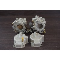 REBUILT! 1976 Johnson Evinrude Carburetor Set 387309 387310 321253 55 HP 2 Cyl