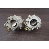 REBUILT! 1976 Johnson Evinrude Carburetor Set 387309 387310 321253 55 HP 2 Cyl