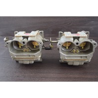 REBUILT! 1986 Johnson Evinrude Carburetor Set 395872 C# 327889 90 110 HP V4