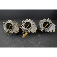 389240 389239 C# 323707 Johnson 1979 Evinrude Carburetor Set  70 75HP REBUILT!