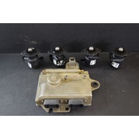 1998-1999 Johnson Evinrude ECU & Fuel Injectors 586443 5000770 115 HP V4