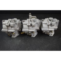 REBUILT! 1976 Johnson Evinrude Carburetor Set 388169 321466 75 HP 3 Cyl