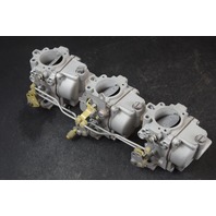 REBUILT! 1976 Johnson Evinrude Carburetor Set 388169 321466 75 HP 3 Cyl