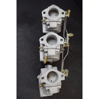 REBUILT! 1976 Johnson Evinrude Carburetor Set 388169 321466 75 HP 3 Cyl