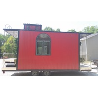Coffee Shop Concession Trailer Caboose Kids Playhouse ? 14' 2" x 8' Inside Dim.
