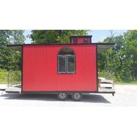 Coffee Shop Concession Trailer Caboose Kids Playhouse ? 14' 2" x 8' Inside Dim.