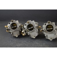 385128 385129 385130 Johnson Evinrude 1972 Carburetor Set 65 HP REBUILT