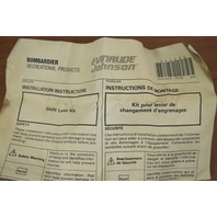 NOS Johnson Evinrude Shift Lever Kit 1997-2005 20 25 30 HP 437502