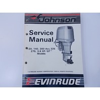 Johnson Evinrude Shop Service Manual Book 1987 120 140 200 225 275 3.6 507619