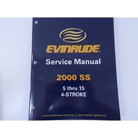 Evinrude Shop Service Manual Book 2000 2000 SS 5 through 15 4-Stroke 787060