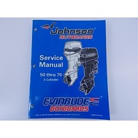 Johnson Evinrude Service Manual 50 through 70 3-Cylinder 1998 520208