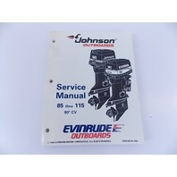 Johnson Evinrude Service Manual 85 through 115 90 degree CV 1995 503150