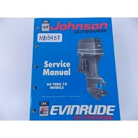 Johnson Evinrude Service Manual 60 through 70 Models 1990 507873
