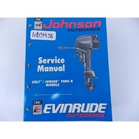 Johnson Evinrude Service Manual Colt Junior Through 8 Models 1990 507870