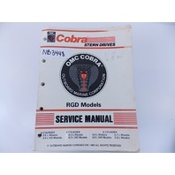 OMC King Cobra Stern Drives RGD Models Service Manual 1991 507953