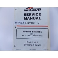 Mercruiser Service Manual #17 1993-97 GM V8 305 CID (5.0L) 350 CID (5.7L) 823225