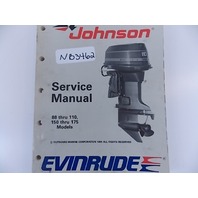 Johnson Evinrude Service Manual 88 thru 110, 150 thru 175 Models 1989 507757