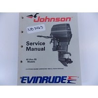 Johnson Evinrude Service Manual 40 through 55 Models 1989 507755