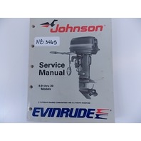Johnson Evinrude Service Manual 9.9 through 30 Models 1989 507754