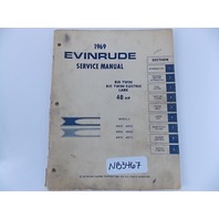 Johnson Evinrude Service Manual Big Twin Big Twin Electric Lark 40 HP 19704596