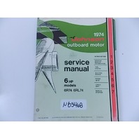 Johnson Evinrude Service Manual 6 HP models 6R74 6RL74 1975 JM-7403