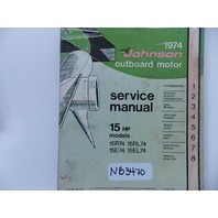 Johnson Evinrude Service Manual 15 HP 1975 JM-7405