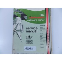 Johnson Evinrude Service Manual 115 HP 1975 JM-7411