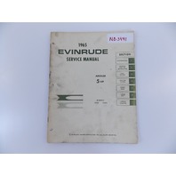 1965 Evinrude Angler 5 HP service manual models 5502 & 5503