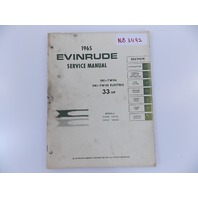 1965 Evinrude ski twin 33 HP service manual models 33502 & 33503 & 33552 & 33553