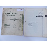 1965 Evinrude starflite speedifour 75 HP service manual
