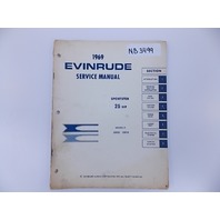 1969 Evinrude Sportster 25 HP service manual models 25902 25903