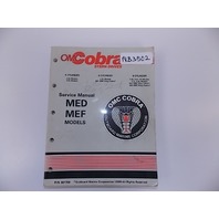 1989 OMC Cobra Stern Drives Service Manual MED and MEF models