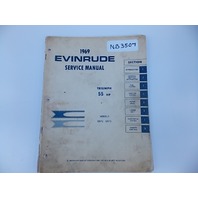 1969 Evinrude Triumph 55 HP service manual models 55972 and 55973