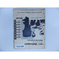 1971 Johnson Outboard Motor Service Manual 50 HP Models 50ES71 and 50EL71