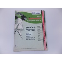 1974 Johnson Outboard Motor Service Manual 40 HP