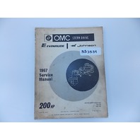 1967 OMC Stern Drive Evinrude Johnson service manual 200 HP 382516