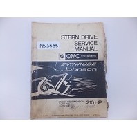 OMC Stern Drive Evinrude Johnson service manual 210 HP 384490