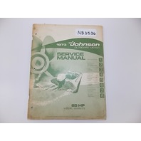 1973 Johnson Outboard Motor Service Manual 85 HP Model 85ESL73
