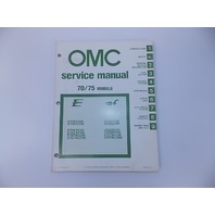 1980 OMC Binder of 10 Service Manuals 4-235 HP 12 24 V Electric Models