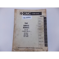 1965 OMC  90 HP Stern Drive Service Manual 380598