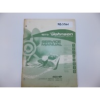 1973 Johnson 40 HP service manual Models 40R73, 40RL73, 40E73 and 40EL73